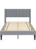 COSTWAY Bettgestell für 200 x 140 cm Matratze in Grau