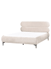 Beliani Doppelbett LESSAY in Beige/Schwarz - (W) 175 x (H) 103 x (L) 213 cm