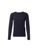 Tom Tailor Feinstrick Basic Pullover Rundhals Sweater in Navy