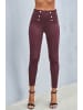 LASCANA Highwaist Leggings in weinrot