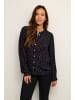 Kaffe Langarm - Hemd KAjaden Regular fit in Dark Blue/toffee Paisley Print