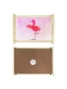 Mr. & Mrs. Panda Frühstückstablett Flamingo Yoga ohne Spruch in Aquarell Pink