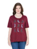 Ulla Popken Shirt in dunkel kirschrot