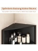 COSTWAY Küchenschrank schmal Eckschrank 172,5 cm hoch in Schwarz