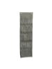 relaxdays Schuhorganizer in Grau/ Transparent - (B)47,5 x (H)158 (T)5 cm