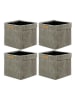 Lycce Aufbewahrungskorb 4er Pack in Taupe