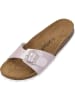 Palado Pantoletten Malta Metallic SQS in Rosa
