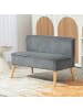 HOMCOM Sofa-117L x 56,5B x 77H cm-Grau