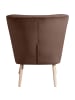 58 aufm Kessel SESSEL Kassi Bezug Samtvelours Buche natur / braun