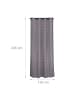 relaxdays 2 x Vorhang "Muster" in Grau/ Silber - (B)135 x (H)245 cm