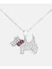 Vanlere Halskette mit Anhänger aus 375 Weißgold mit Zirkonia
