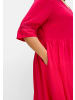 sheego A-Linien-Kleid in pink