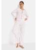 LSCN BY LASCANA Pyjama in weiß-rosa-geblühmt