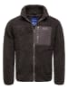 Amaci&Sons Fleecejacke YERMO in Anthrazit-Braun