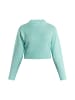 myMo Cropped Pullover in Aqua