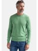 Redmond Pullover Basic in Grün / hellgrün