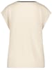 TAIFUN T-Shirt Kurzarm Rundhals in Light Creme gemustert