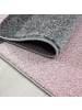KADIMA DESIGN Teppich Kurzflor Karo Polypropylen saugroboter Wohnzimmer in Pink