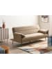 Beliani 3-Sitzer Sofa VAYLA in Braun/Schwarz - (W) 198 x (H) 85 x (L) 96 cm