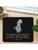 Mr. & Mrs. Panda Maus-Pad Geheimer Polizist mit Spruch in Schwarz