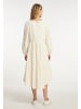 DreiMaster Damen Midikleid in Wollweiss