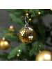 MARELIDA 12er Set Weihnachtsbaumschmuck Discokugel Spiegelkugel D: 5cm in gold