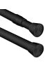 relaxdays Teleskopstange in Schwarz - (L)150–280 cm