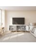 relaxdays TV-Lowboard in Weiß - (B)140 x (H)50 x (T)40 cm