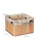 relaxdays 4 x Aufbewahrungskorb in Natur/ Creme - (B)31 x (H)20 x (T)31 cm