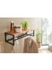 FineBuy Wandgarderobe in Braun / Akazie / 80x33x22