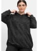 sheego Sweatshirt in schwarz