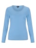 CASH-MERE.CH Rundhals Pullover in Hellblau