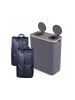 relaxdays Pfandflaschen-Sammelbehälter in Grau - 170 Liter