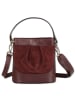Toscanto Leder Umhängetasche Toscanto Tasche dunkelrot ca. 18cm