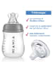 MiaMia PP-Flasche 140 ml mit Silikon-Trinksauger in grau