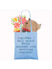 Mr. & Mrs. Panda Shopping Tasche Spruch Logopädin Helden mit Spruch in Sky Blue