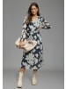 Laura Scott Meshkleid in marine-gemustert