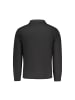 Superga Schwarz Baumwolle Herren Sweatshirt mit Halb Reißverschluss und Taschen