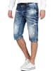 Cipo & Baxx Herren Regular Fit Kurze Hose Stonewashed in Blue
