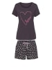 Vivance Active Shorty in anthrazit, anthrazit gemustert