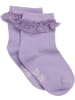 Minymo Kinder Socken "Ankle Sock w. Lace" in Lila