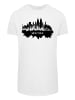 F4NT4STIC Long Cut T-Shirt Cities Collection - New York skyline in weiß