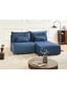 Beliani Modulsofa NERBO in Blau/Braun - (W) 200 x (H) 97 x (L) 154 cm