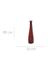 Atmosphera Créateur d'intérieur Glas-Boden-Waschtischsäule ULY in Braun, (B) 18 x (H) 80 x (L) 18 cm