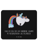 Mr. & Mrs. Panda Mouse Pad Einhorn Fliegendes Pferd mit Spruch in Schwarz