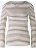Oui SUMIKO Langarmshirt in Offwhite Brown