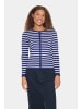 SAINT TROPEZ Strickjacke MilaSZ Gerade Passform in Midnight Sail