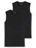 Schiesser T-Shirt 2er Pack in Schwarz