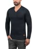 BLEND Strickpullover BHLasse 20703348ME Strickpulli mit aufgestickten Ellenbogenpatches in Blau