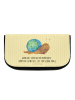 Mr. & Mrs. Panda Make-Up Tasche Schnecke Sir mit Spruch in Gelb Pastell